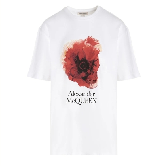 Alexander McQueen floral skull t-shirt M-L